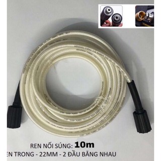 Dây rửa xe 10m dùng cho máy xịt rửa xe gia đình tặng kèm cút nối dây rùa 100 phần trăm đồng