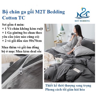 Chăn Ga Gối Đệm TC M2T Bedding Phong Cách Hàn Quốc Ga Giường Bo Chun Đủ Mọi Kích Thước Theo Yêu Cầu