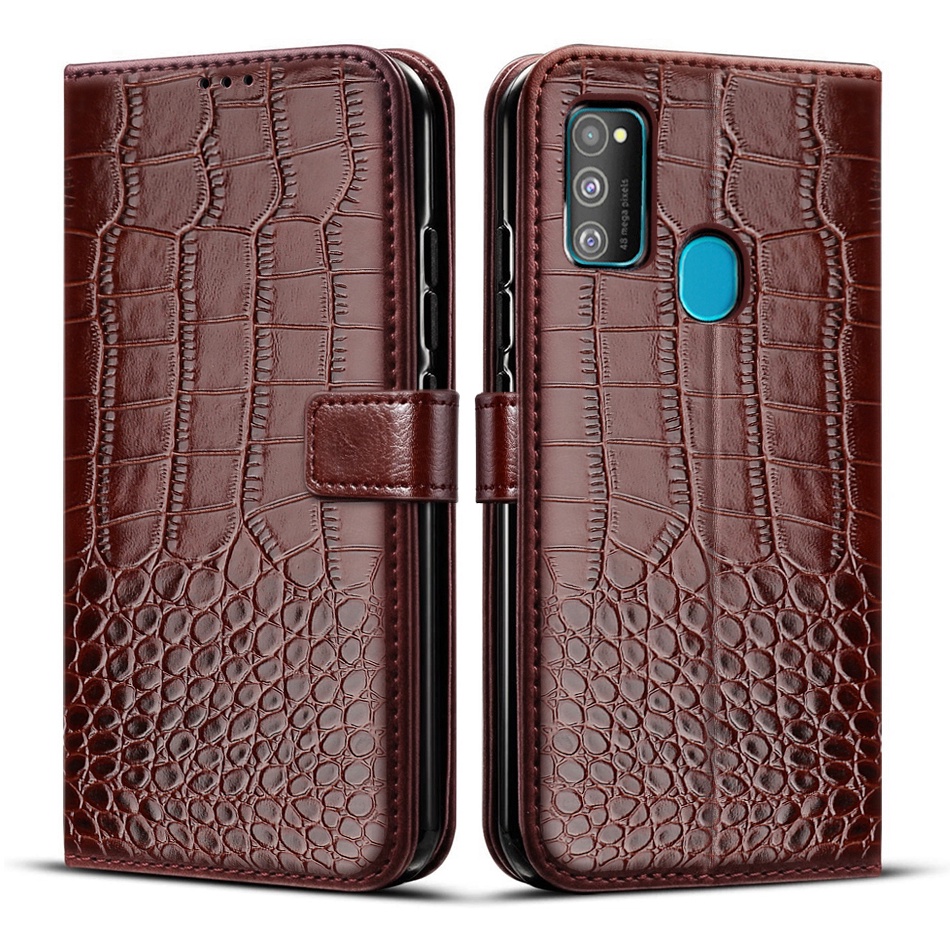 Ốp Điện Thoại Da Nắp Lật Nam Châm Có Ngăn Đựng Thẻ Sang Trọng Cho Samsung Galaxy M31 M 31