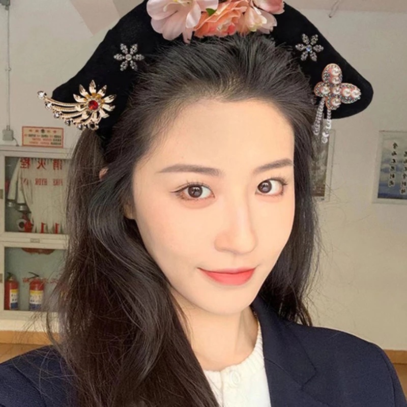 FL Cổ Trung Quốc Headband Court Hair Hoop Phong Cách Trung Quốc Cổ Băng Đô Cô Gái Trung Quốc Tradional Phụ Kiện Tóc