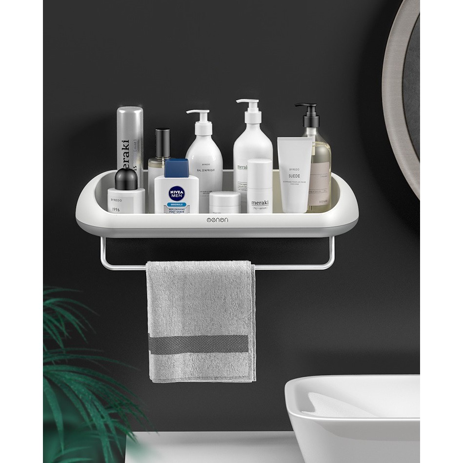 Ảnh Kệ Để Đồ Nhà Tắm OENON Chất Liệu Nhựa ABS Dán Tường Gạch Men - KCN02 3