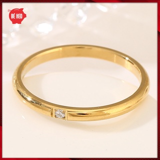 1 Nhẫn titanium không đen đá zircon BHN138