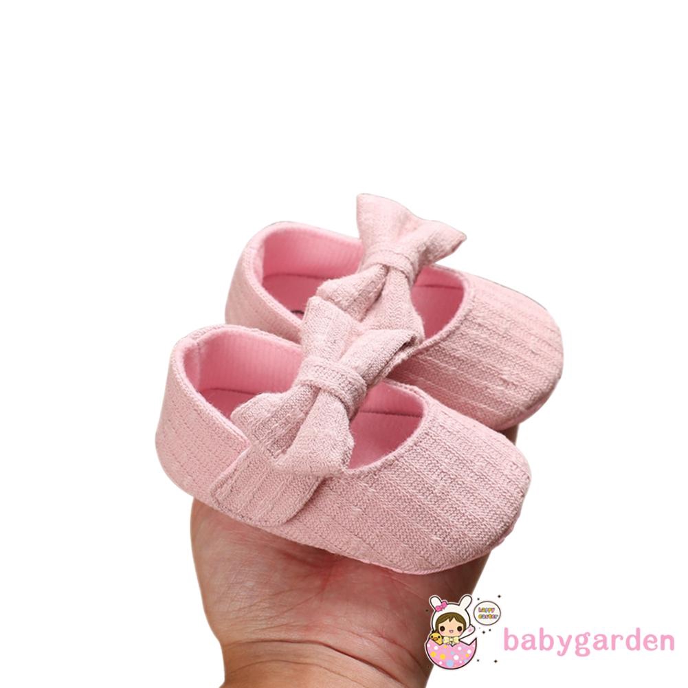 Giày Bé Gái Chống Trơn Trượt Đế Mềm Nơ Mary Jane Đảng Công Chúa Cũi Giày