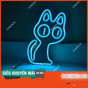 Đèn Trang Trí Led Neon Hình Mèo Neko
