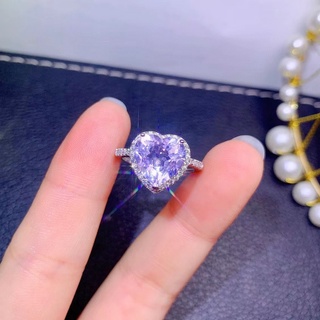 ❤ Cổ Điển Nguyên Bản Thời Trang Tình Yêu Thạch Anh Tím Nữ Nhẫn Thời Trang Dễ Thương Thú Tội Trang Sức Cưới