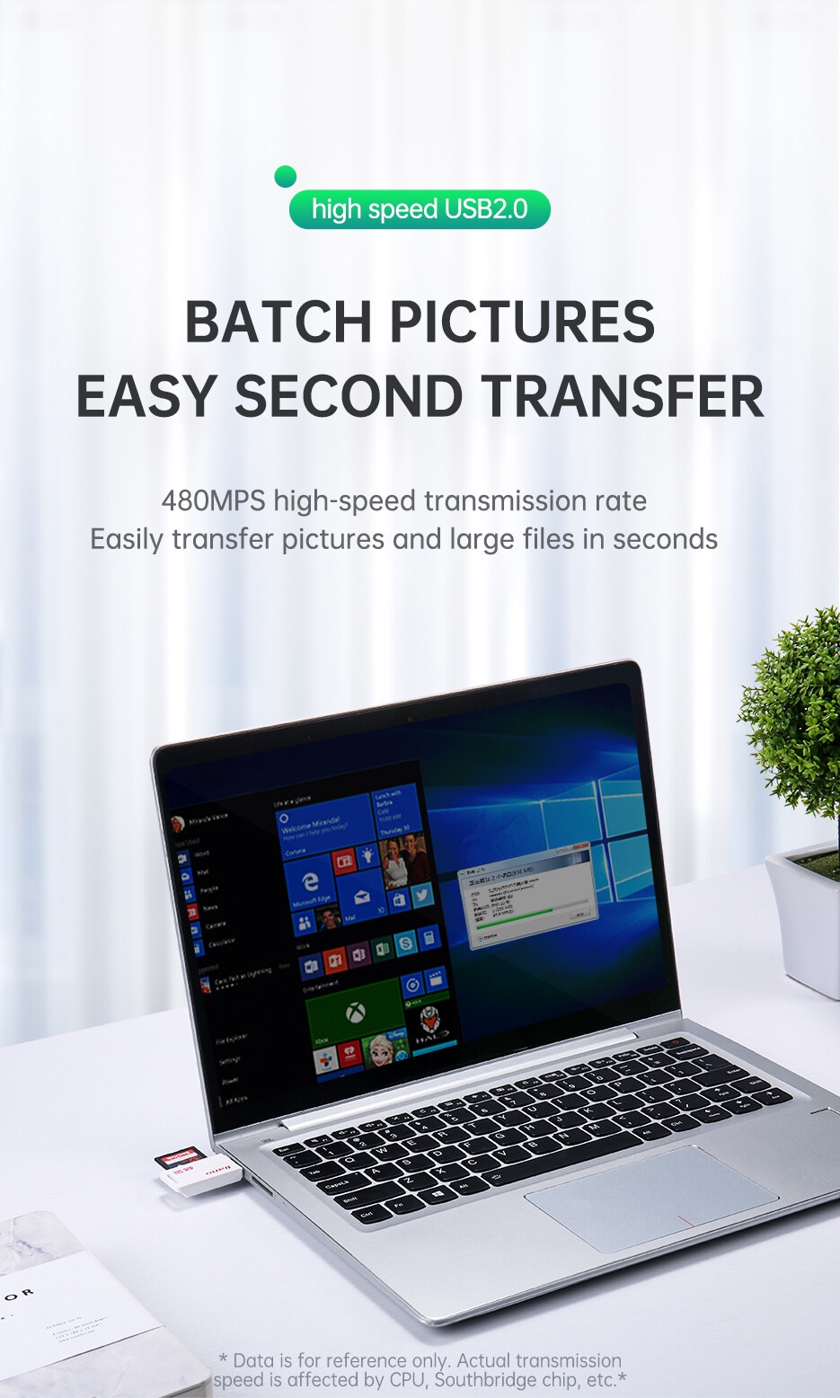 Mô tả Đầu đọc thẻ nhớ USB LLANO TF/ SD 2 trong 1 - 2