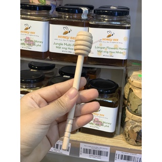 Que Lấy Mật Ong, Muỗng Lấy Mật Ong Bằng Gỗ Cán Dài Cao Cấp