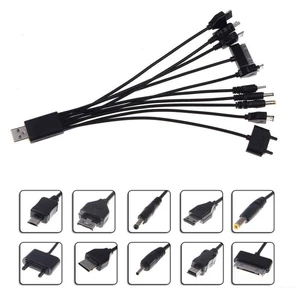 Dây cáp sạc điện thoại USB đa năng 10 trong 1 nhỏ gọn tiện lợi