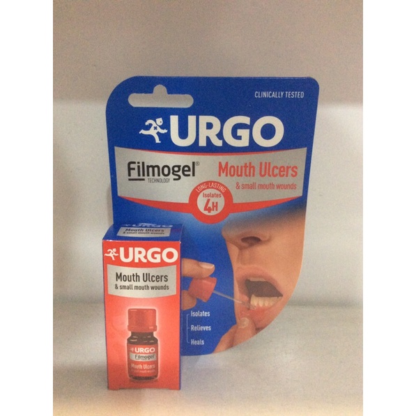Urgo Mouth Ulcers & Small Mouth Wounds Filmogel Isolates Relieves Heals 6ml