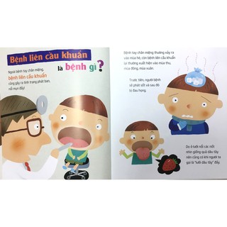 Sách Ehon Nhật Bản Các bệnh thường gặp tập 5: Bệnh tay chân miệng – Bệnh liên cầu khuẩn là gì?