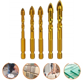 Mũi Khoan Đa Năng Gạch Kính Chữ Thập Loại Tốt - Mũi Khoan Đa Năng Chuôi Lục Giác Mạ Titan 6-12MM (Bán Lẻ 1 Mũi)