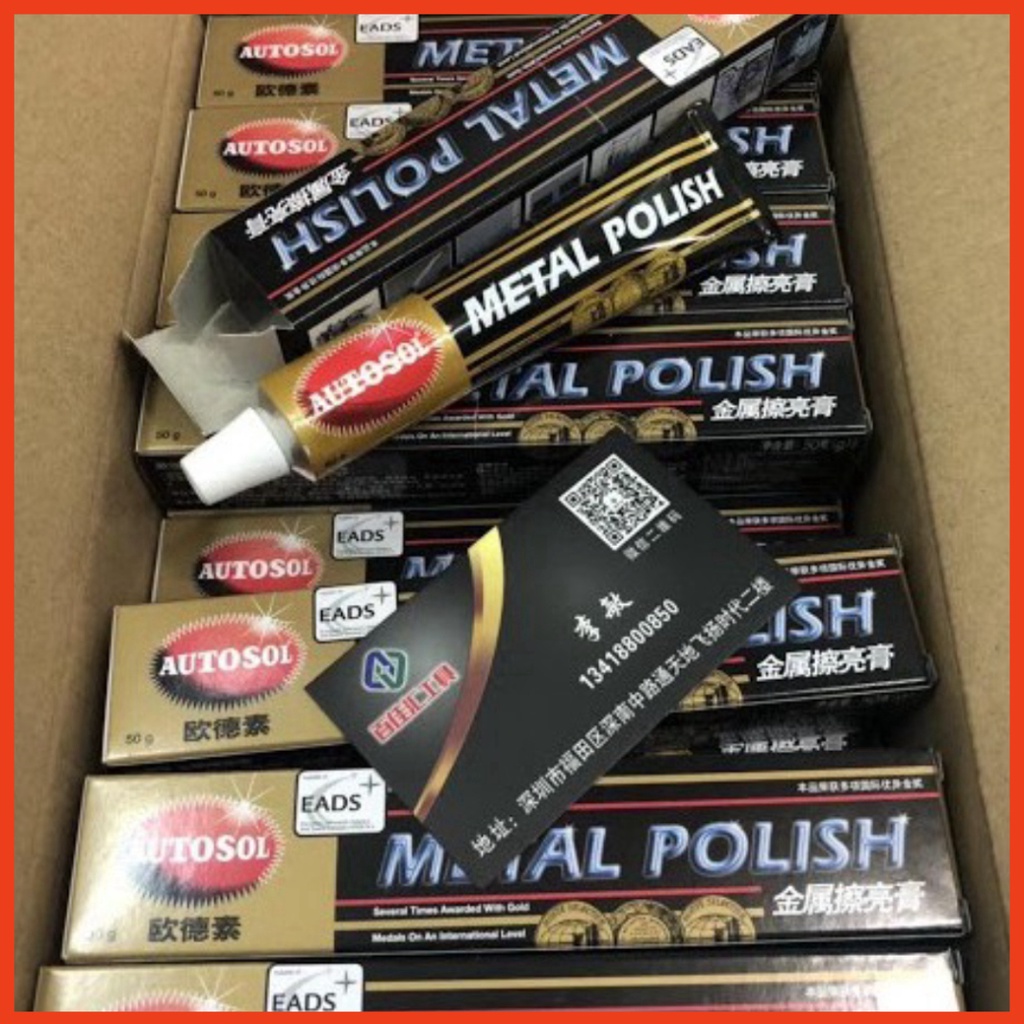 Kem đánh bóng kim loại AUTOSOL 50g (37,5ml) làm sạch bề mặt kim loại bị xỉn màu, oxy hóa, bám bẩn