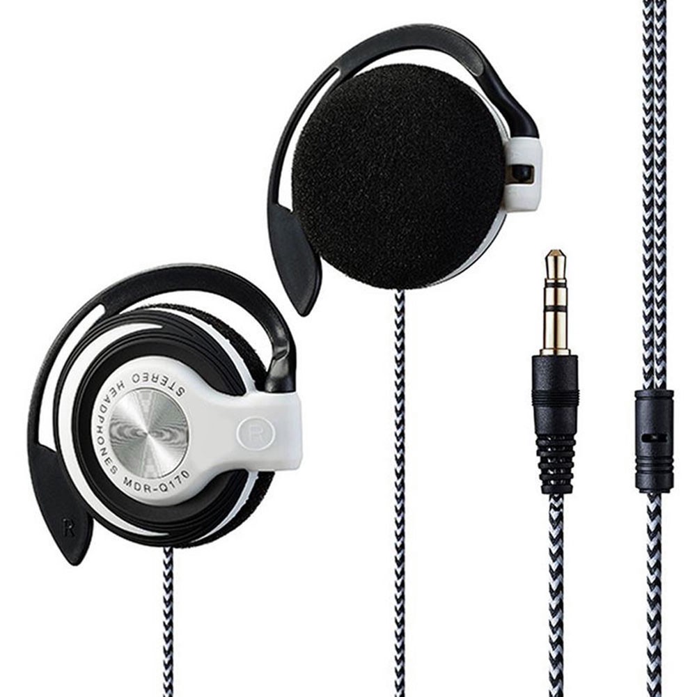 Tai Nghe Kẹp Tai Jack 3.5mm Bass Trầm Thiết Kế Thể Thao Năng Động Tiện Dụng
