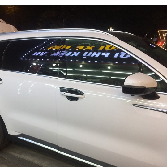 Ốp tay nắm, hõm cửa Cacbon xe Kia Sorento 2021 2022 2023 2024 2025 vân Carbon cao cấp