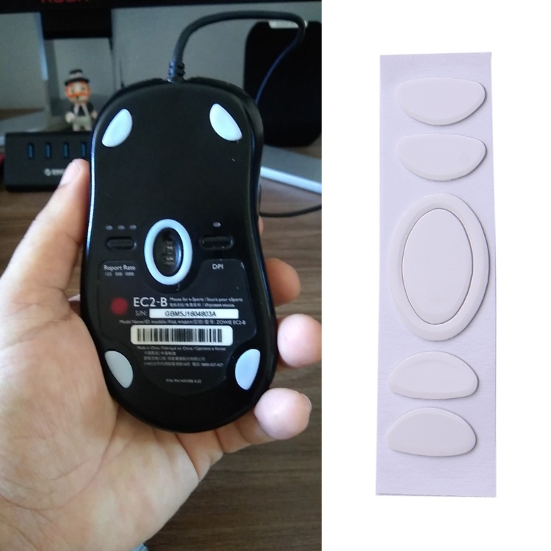 Tầm Nhìn 1 Bộ Cho ZOWIE EC1-B EC2-B Miếng Dán Chân Chuột Miếng Lót Trượt Đường Cong Edge