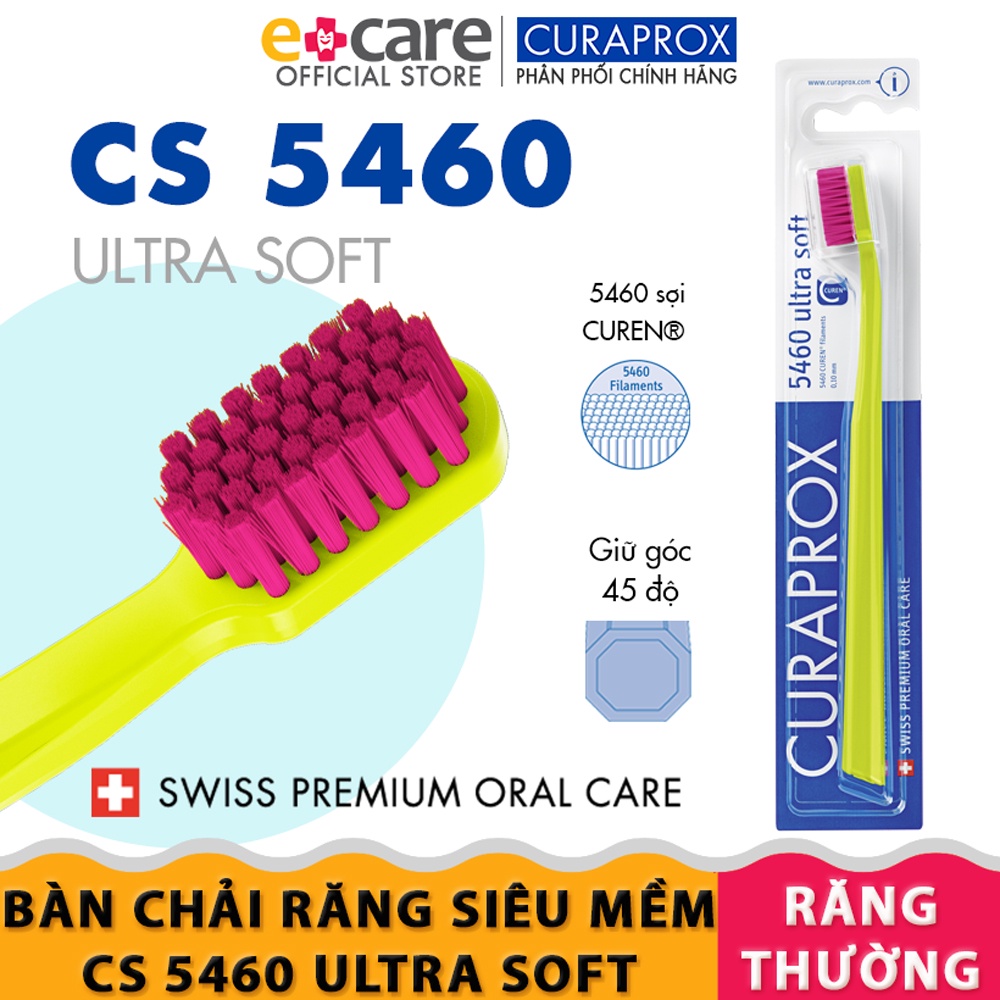 [Mã BMLTB35 giảm đến 35K đơn 99K] Bàn chải răng siêu mềm Curaprox CS 5460 Ultra Soft Thụy Sỹ