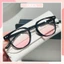 Mắt kính má hồng nữ giả cận thời trang Hottrend phong cách Hàn Quốc kính mát gọng cận mắt Ombre hồng 096