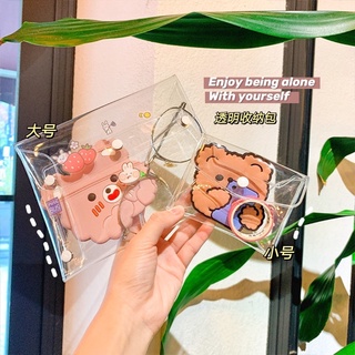 Túi Đựng Đồ Trang Điểm/ Mỹ Phẩm/ Hộ chiếu/ Túi đựng bút PVC 8*10cm Hàn Quốc Tiện Dụng [BL52]