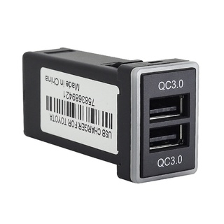 For  QC3.0 Dual USB Power Socket Quick Charge Car Charger USB Adapter
