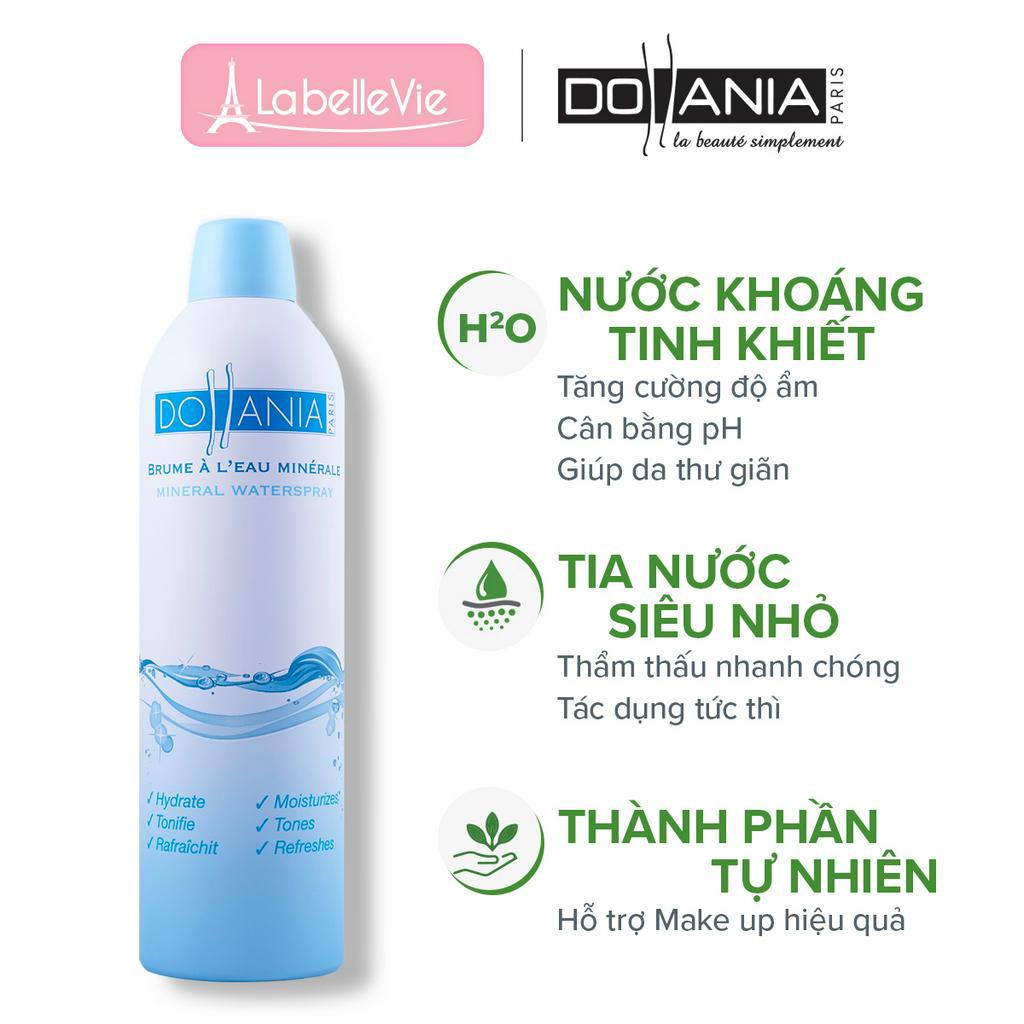 Xịt khoáng dưỡng da ẩm mượt mịn màng chính hãng Dollania Minerale 400ml (9111)