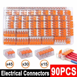 For WAGO SERIES 221 Electrical Connectors Wire Block Clamp Terminal Cable 2,3,5