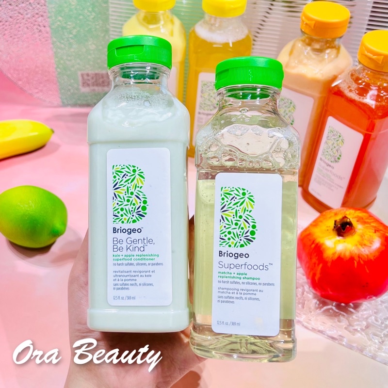 Bộ gội xả Briogeo Be Gentle, Be Kind™ Matcha + Apple Replenishing Superfood Shampoo Shopee