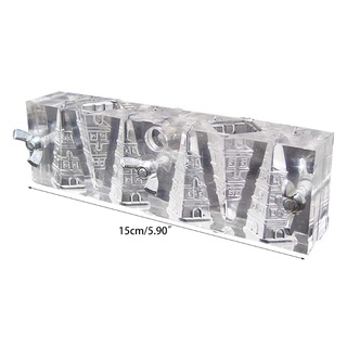 Khuôn Làm Nhang 6 Ngăn Hình Nón Bằng Acrylic Trong Suốt Diy