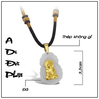 Dây chuyền phật A Di Đà dây vải BHDC210 dây rút