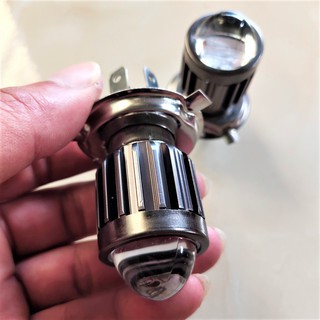 ĐÈN PHA LED SIÊU SÁNG XE MÁY 2 MÀU CỐT VÀNG PHA TRẮNG MẪU MỚI