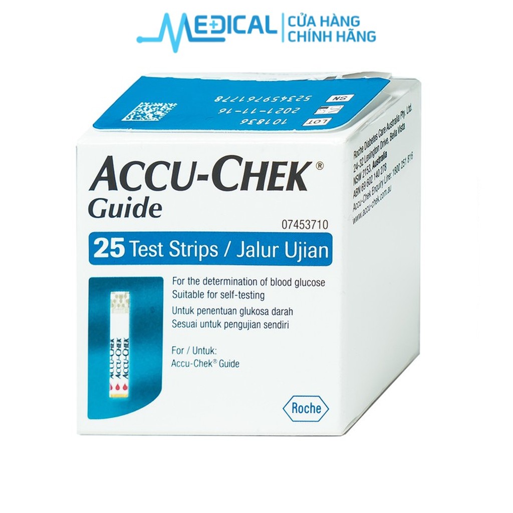 Ảnh Que thử đường huyết Accu-Chek Guide "Hộp 25 que " date xa - MEDICAL 2