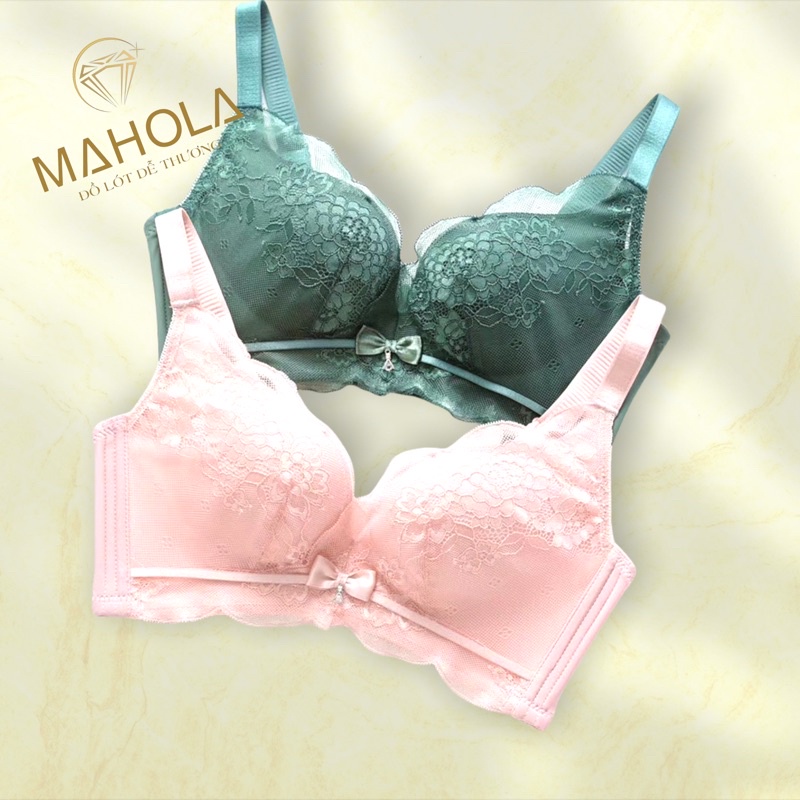 Áo Lót Su Đệm Vừa Chất Ren Không Gọng Nâng Ngực Tự Nhiên  Mahola SR09