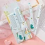 Set 2 Lược Acrylic Chống Tĩnh Điện Họa Tiết Hoạt Hình Phong Cách Hàn Quốc Cho Bé
