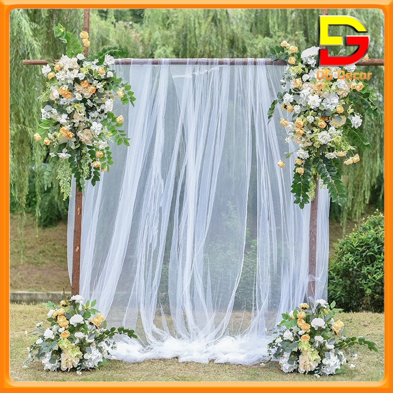 Set 3 Tấm Rèm Voan Rèm Trang Trí Sinh Nhật Đã May Viền Gấp Nhiều Kích ...