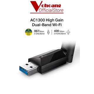 USB WiFi TP-LINK Archer T3U-Plus Băng Tần Kép Độ Lợi Cao AC1300 MU-MIMO