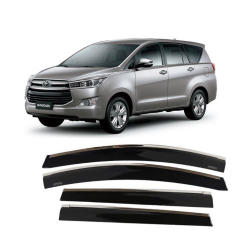Vè che mưa xe TOYOTA INNOVA 2010-2022, vè mưa chỉ Inox cao cấp, Chất liệu nhựa ABS