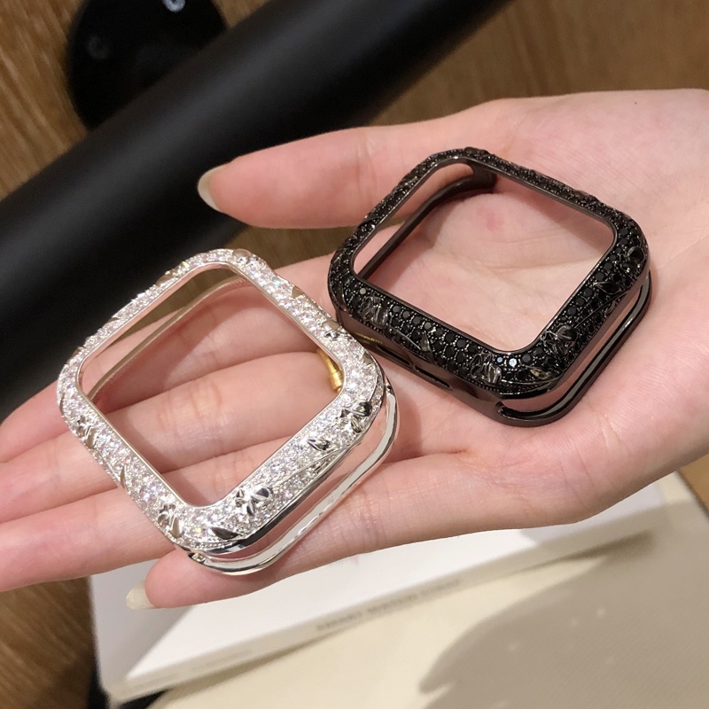 Ốp lưng hợp kim nhôm phong cách sang trọng dành cho nữ Vỏ chống sốc chống ma sát cho Apple Watch S11 SE3 S10 S9 S8 SE S7 S6 46mm 42mm 40mm 44mm 41mm 45mm Iwatch Case