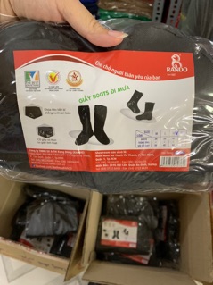 Ủng Đi Mưa, Giày Boots Che Mưa Chống Nước Bền Bỉ RANDO Chính Hãng, Bọc Bảo Vệ Giày Dành Cho Nam Nữ