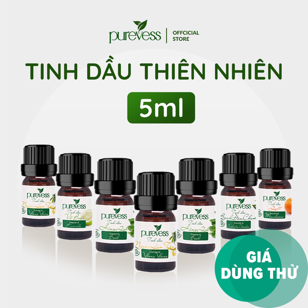 Tinh Dầu Thiênhiên Purevess Giúp Thư Giãn Đuổi Muỗi Khử Mùi 5ml - Hình ảnh thực tế