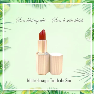 ĐẲNG CẤP TT Son Thỏi Lì Handmade Hữu Cơ De' Son Garden Matte Khồng Chì Dưỡng Hồng Mềm Môi Cực Hot 2020 LAT10