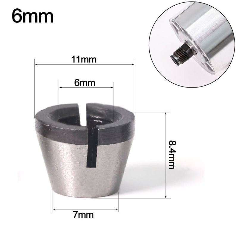 Đầu Kẹp Mũi Khoan 6mm 6.35mm 8mm Tiện Dụng