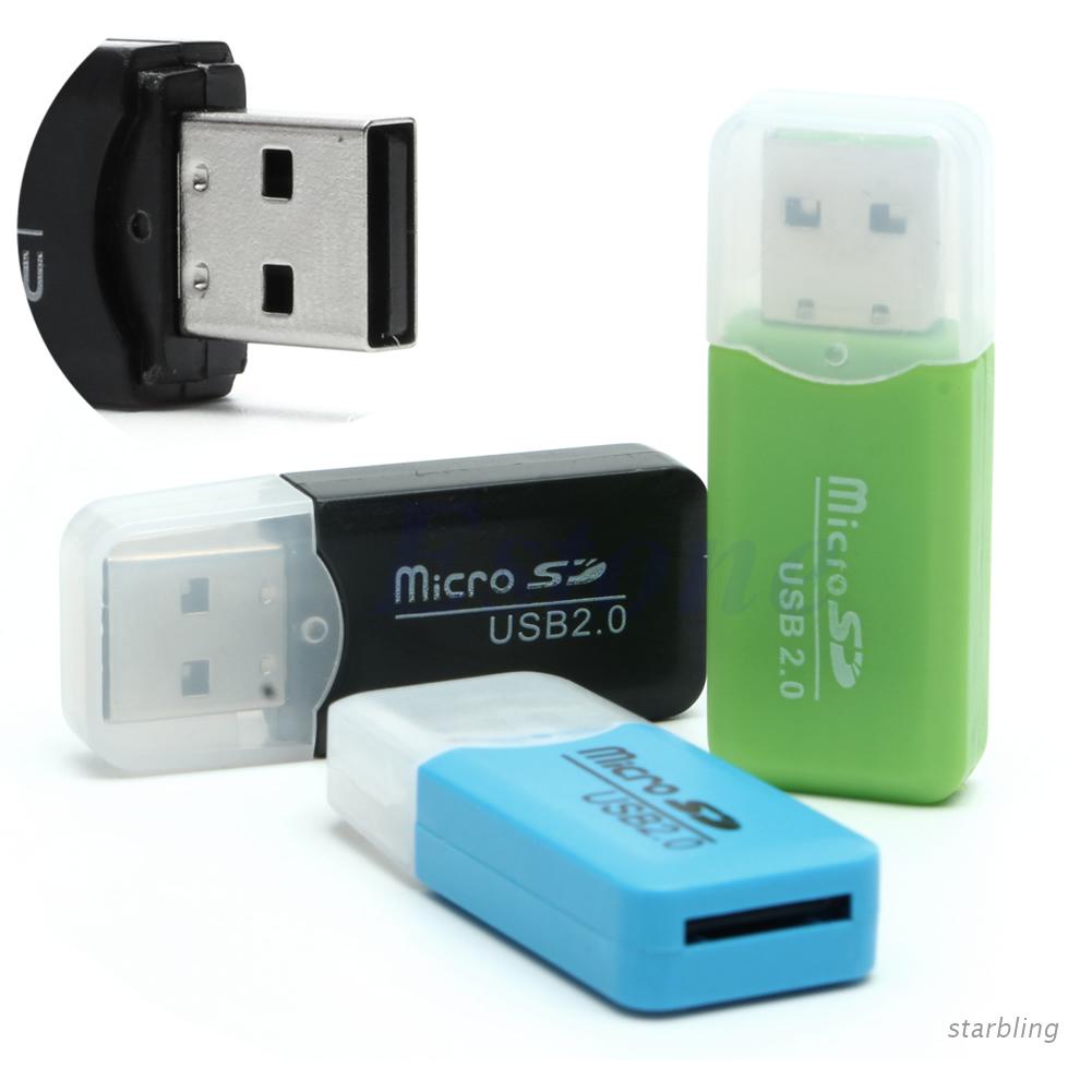 1PC USB 2.0  Speed Micro  TF T-Flash Memory Card Reader Adapter Fr 16G 32G