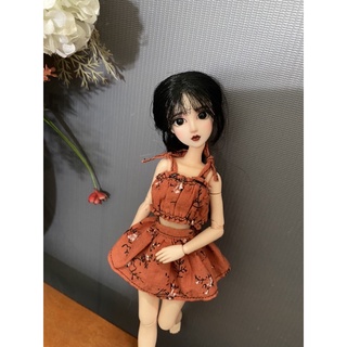 Set áo dây hoa nhí cam size blythe,xinyi,ob24