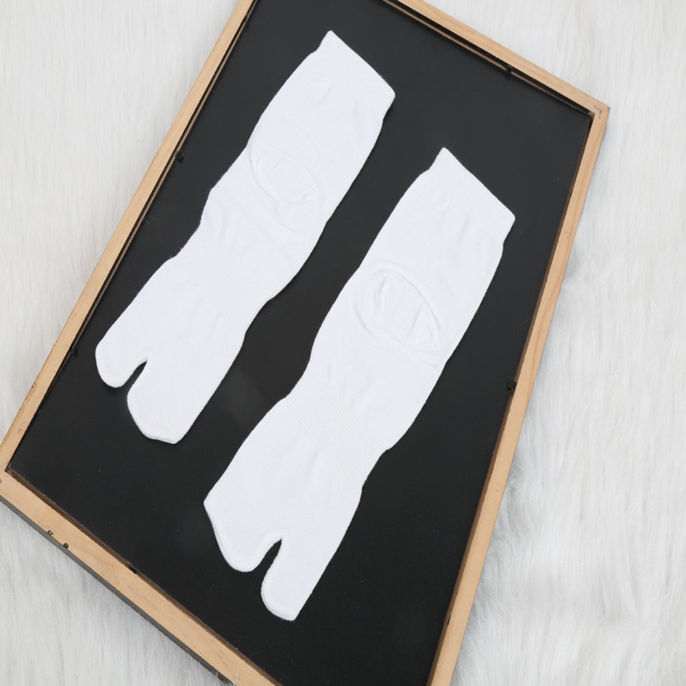 Vớ cotton trắng xỏ ngón kiểu thời trang Nhật Bản dành cho nam và nữ