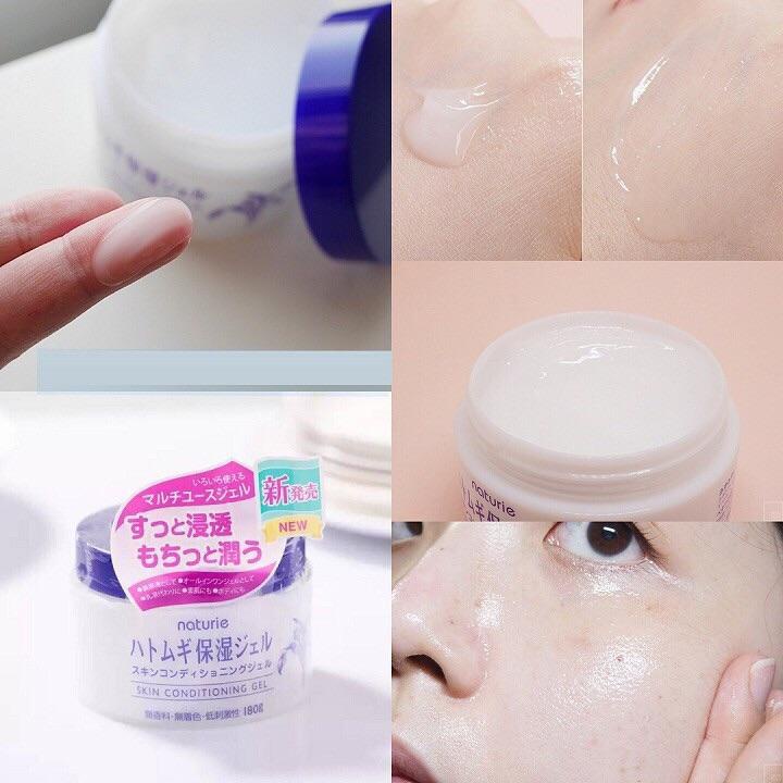 Gel Dưỡng Ẩm Da Hạt Ý Dĩ Naturie Nhật Bản 180g