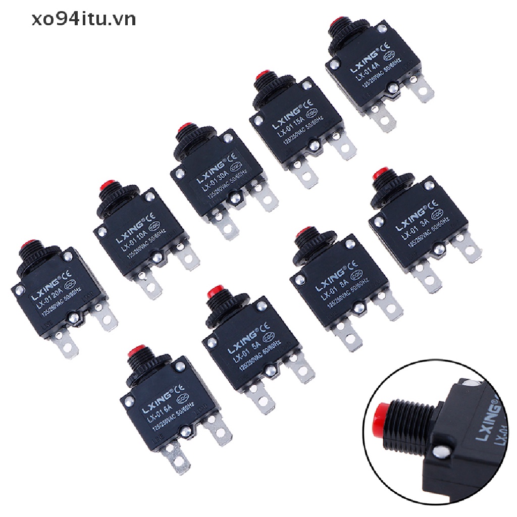 Cầu chì bảo vệ quá tải XOITU 3A 4A 5A 6A 8A 10A 15A 20A 30A