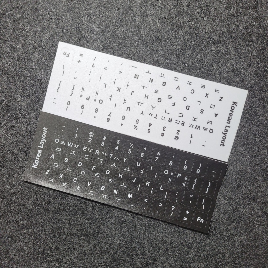 Sticker Dán Bàn Phím Hàn - Anh - Miếng Dán Song Ngữ - Bề Mặt Nhám ...