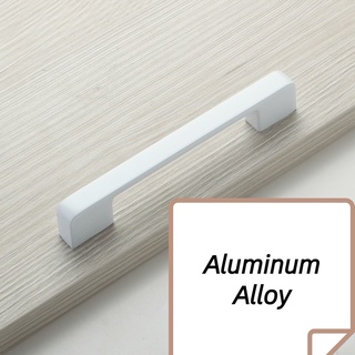 96mm 128mm 160mm 192mm Hiện Đại Hợp Kim Nhôm Trắng Tủ Ngăn Kéo Núm Tay Cầm Tủ Quần Áo Nhà Bếp Kéo Tay Cầm Cho Đồ Nội Thất EA0R