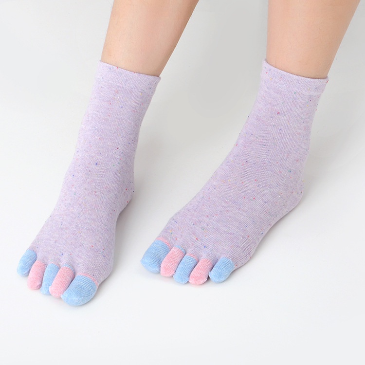 3 Đôi Tất Cotton Năm Ngón Chân Thời Trang 5 Ngón Chân Thoáng Khí Đến Mắt Cá Chân