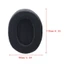 Earpad Memory Foam - Black PU Velour - Thích hợp cho tai nghe lớn trên tai