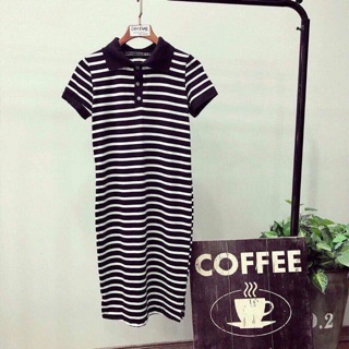 Váy polo kẻ